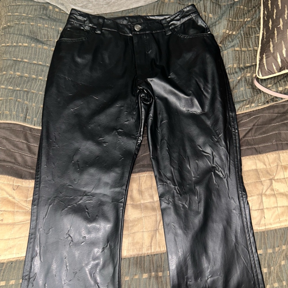 Vintage Vinyl Faux Leather Pants